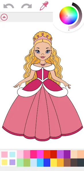 Princess Coloring Book Game  [МОД Unlocked] Screenshot 1