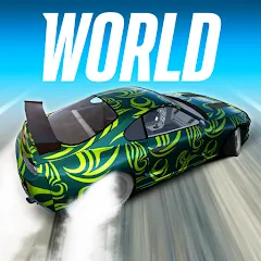 Скачать взломанную Drift Max World - Racing Game (Дрифт Макс Ворлд)  [МОД Unlocked] - полная версия apk на Андроид