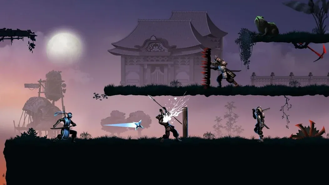 Ninja warrior: legend of adven  [МОД Бесконечные монеты] Screenshot 2