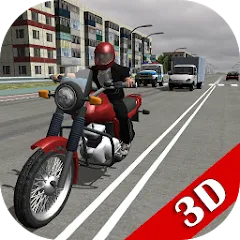 Взлом Russian Moto Traffic Rider 3D  [МОД Mega Pack] - полная версия apk на Андроид