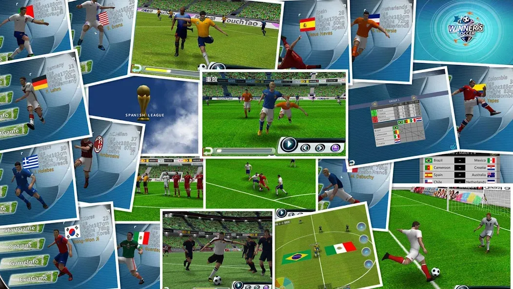 Winner Soccer Evo Elite  [МОД Бесконечные монеты] Screenshot 1