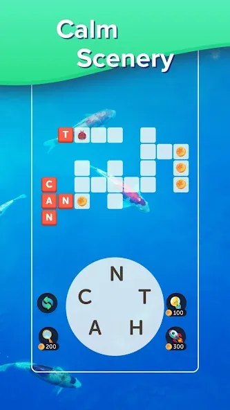 Puzzlescapes Word Search Games (Паззлскейпс Ворд Срч Геймс)  [МОД Много монет] Screenshot 4