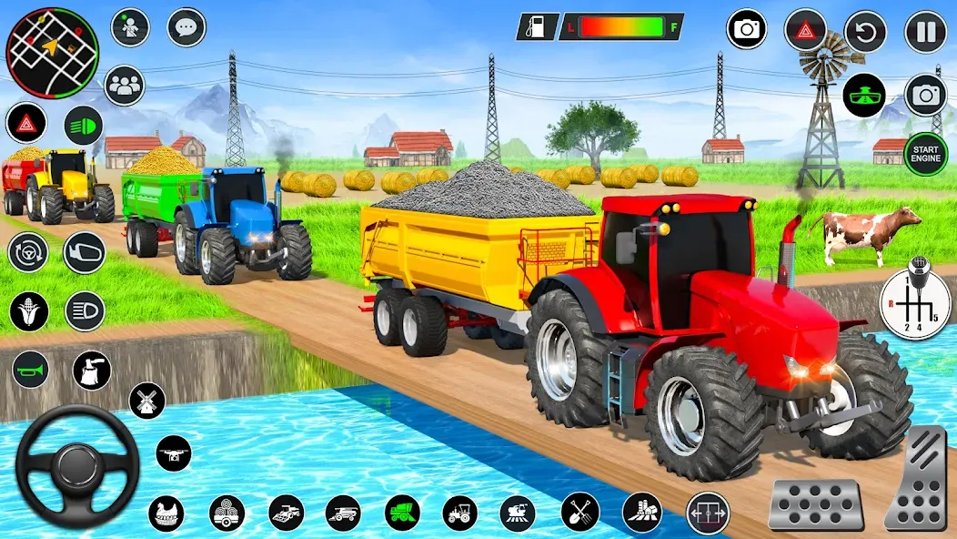 Real Tractor Driving Games (Риал Трактор Драйвинг Геймс)  [МОД Много монет] Screenshot 1