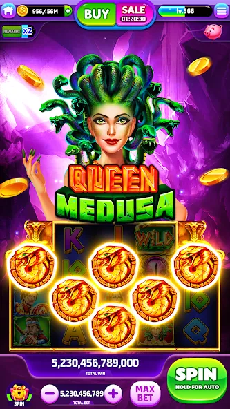 Spin To Rich - Vegas Slots (Спин Ту Рич)  [МОД Много денег] Screenshot 3