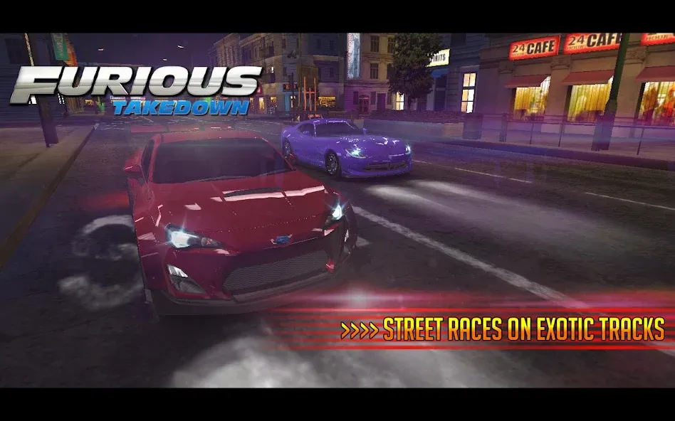 Furious: Takedown Racing (Фьюриъс)  [МОД Menu] Screenshot 5