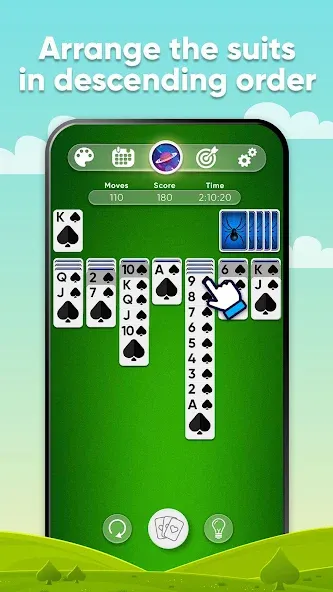 Spider Solitaire (Спайдер Солитер)  [МОД Menu] Screenshot 2