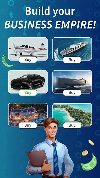 Business Empire: RichMan (Бизнес Империя)  [МОД Menu] Screenshot 1