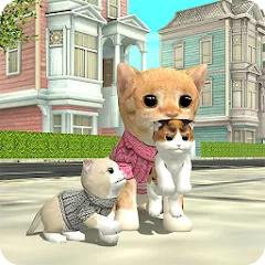 Взломанная Cat Sim Online: Play with Cats  [МОД Все открыто] - стабильная версия apk на Андроид