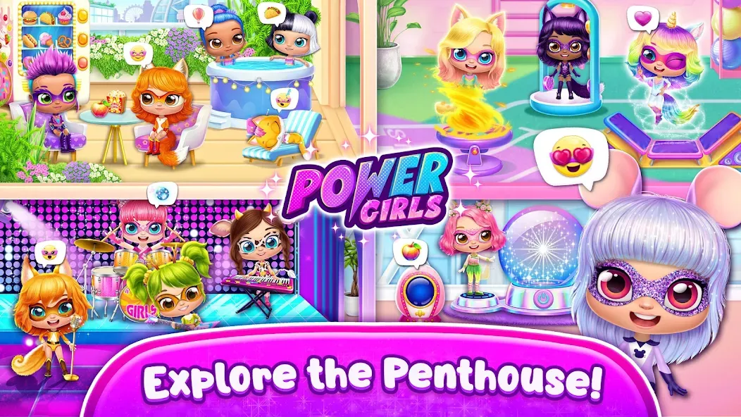 Power Girls - Fantastic Heroes  [МОД Mega Pack] Screenshot 3