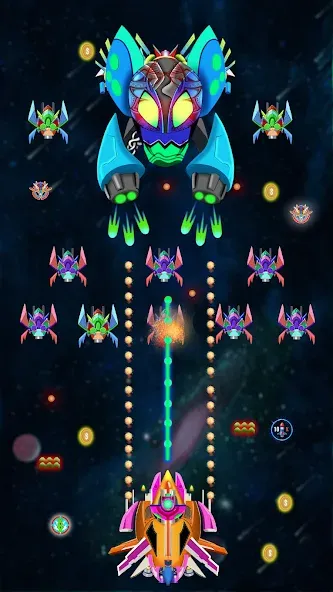 Galaxy Shooting: Alien Attack (Гэлэкси Шутинг)  [МОД Mega Pack] Screenshot 3