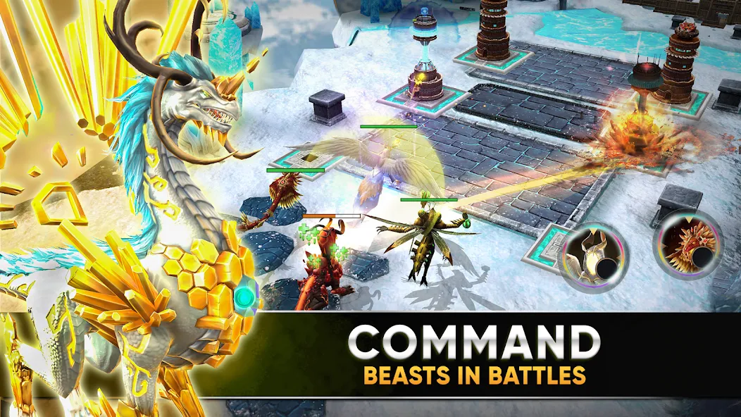 Clash of Beasts: Tower Defense (Клэш оф Бистс)  [МОД Бесконечные деньги] Screenshot 2