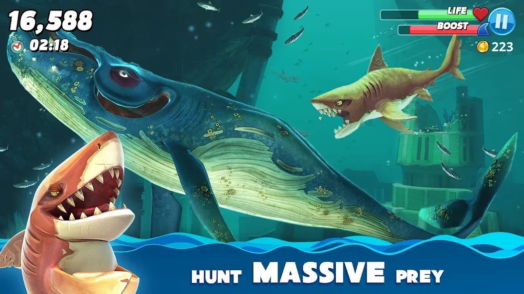 Hungry Shark World (Хангри Шарк Ворлд)  [МОД Mega Pack] Screenshot 5