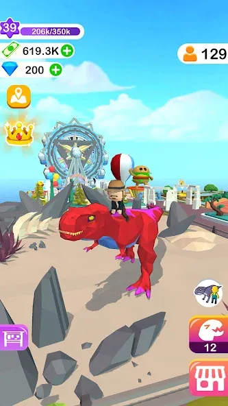 Dino Tycoon - 3D Building Game  [МОД Unlocked] Screenshot 4