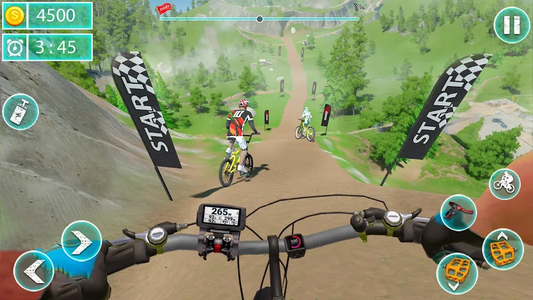 MTB Downhill: BMX Racer  [МОД Много монет] Screenshot 1