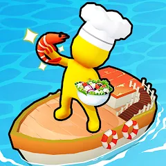 Взломанная Sea Restaurant - Travel Tycoon (Си Ресторан)  [МОД Unlimited Money] - полная версия apk на Андроид