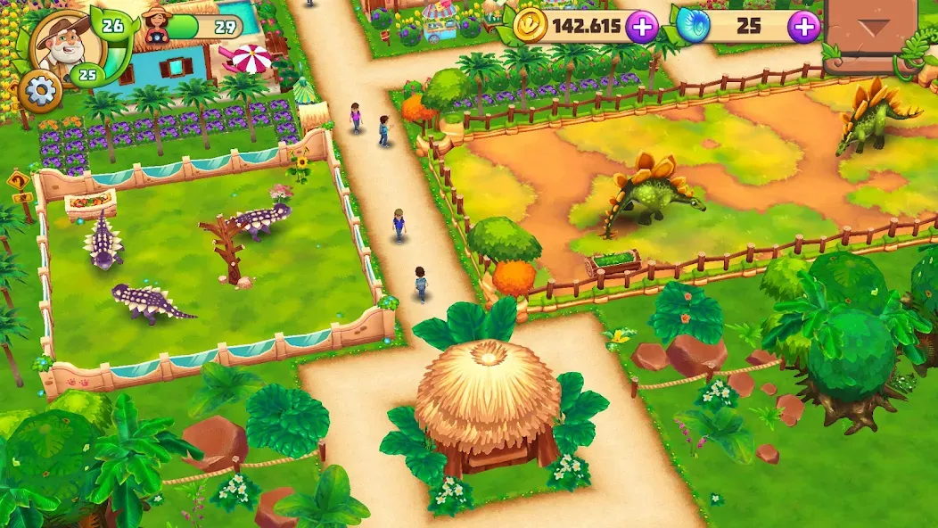 Dinosaur Park – Primeval Zoo (Динозавровый парк)  [МОД Unlimited Money] Screenshot 5