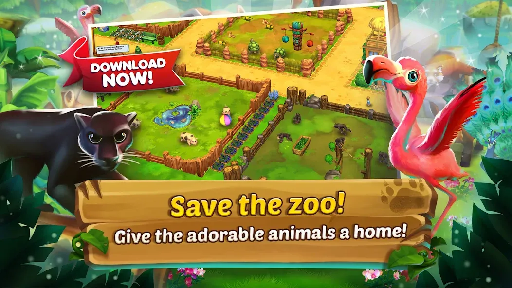 Zoo 2: Animal Park (Зу 2)  [МОД Много монет] Screenshot 1