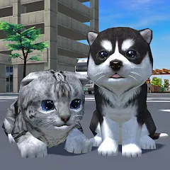 Взлом Cute Pocket Cat And Puppy 3D (Кьют Покет Кэт Энд Паппи 3Д)  [МОД Все открыто] - полная версия apk на Андроид