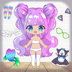 Взломанная Chibi Dress Up Games for Girls  [МОД Меню] - стабильная версия apk на Андроид