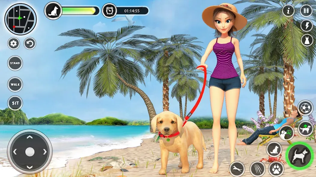 Dog Simulator Pet Dog Games 3D  [МОД Unlocked] Screenshot 1