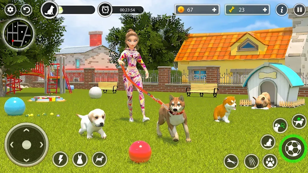 Dog Simulator Pet Dog Games 3D  [МОД Unlocked] Screenshot 5