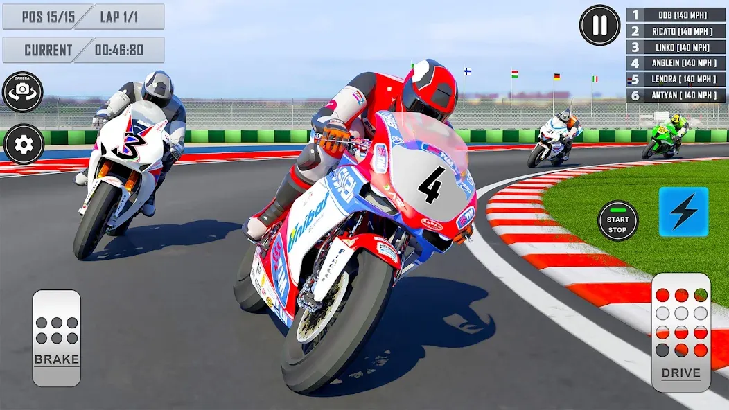 3D Bike Racing Games Offline  [МОД Много денег] Screenshot 1