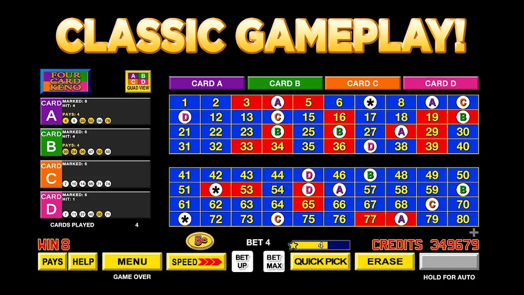 Keno Star - Multi Card Games (Кино Стар)  [МОД Бесконечные деньги] Screenshot 3