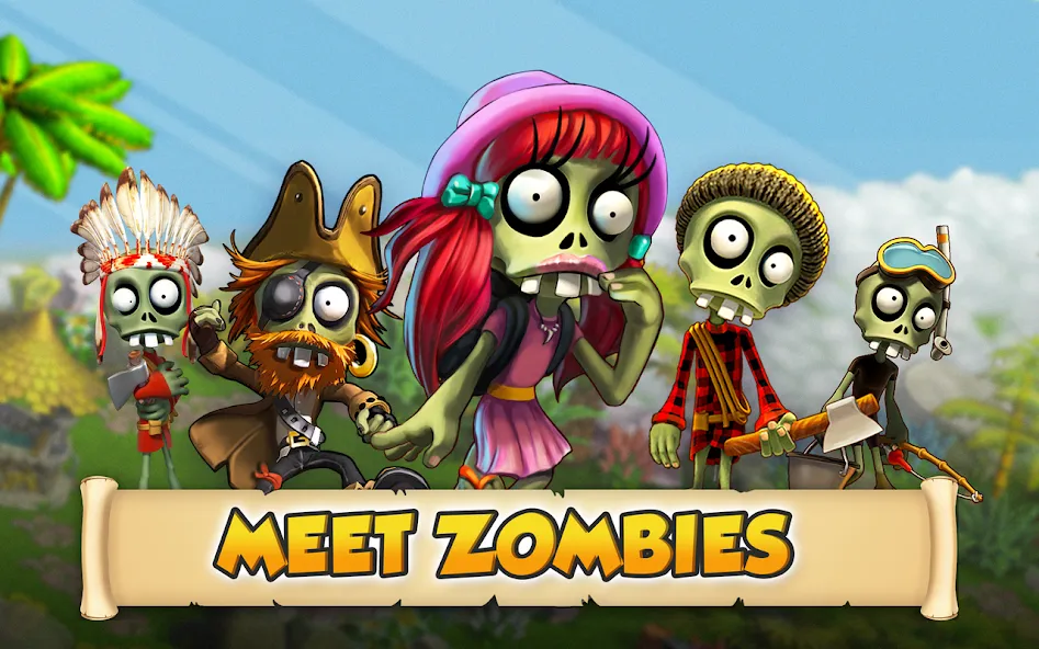 Zombie Castaways  [МОД Бесконечные монеты] Screenshot 5