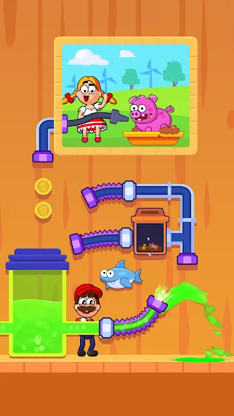 Flow Legends: Pipe Games (Флоу Легенды)  [МОД Много монет] Screenshot 3