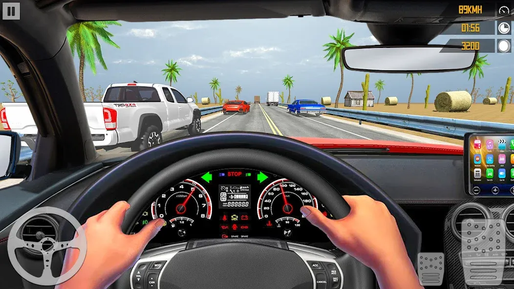 VR Traffic Racing In Car Drive (ВР Трафик Гонки на Автомобиле Вождения)  [МОД Mega Pack] Screenshot 2