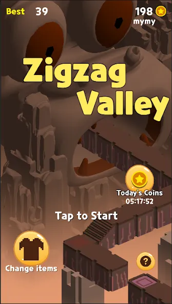 Zigzag Valley,Endless game  [МОД Много монет] Screenshot 1