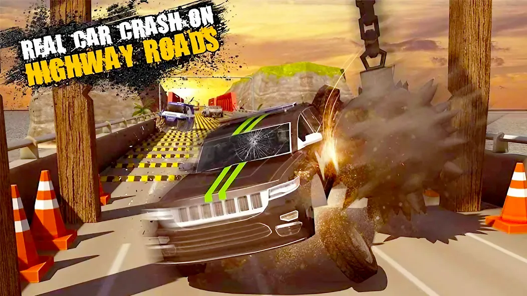 Car Crash Speed Bump Car Games  [МОД Бесконечные деньги] Screenshot 1