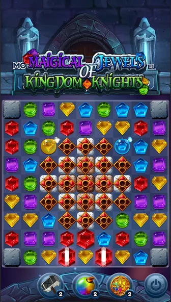 Jewels of Kingdom Knights (Джуэлз оф Кингдом Найтс)  [МОД Много монет] Screenshot 4