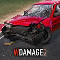 Скачать взломанную WDAMAGE: Car Crash (ВДАМАГЕ)  [МОД Mega Pack] - последняя версия apk на Андроид