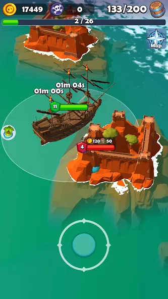 Pirate Raid - Caribbean Battle (Пиратское налетении)  [МОД Menu] Screenshot 4