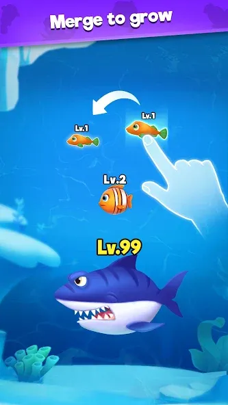 Fish Go.io - Be the fish king  [МОД Бесконечные деньги] Screenshot 3