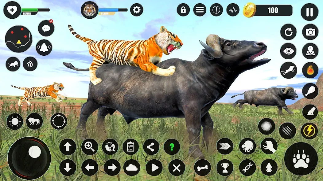 Tiger Simulator Animal Games (Тигровый симулятор  игры с животными)  [МОД Unlocked] Screenshot 4