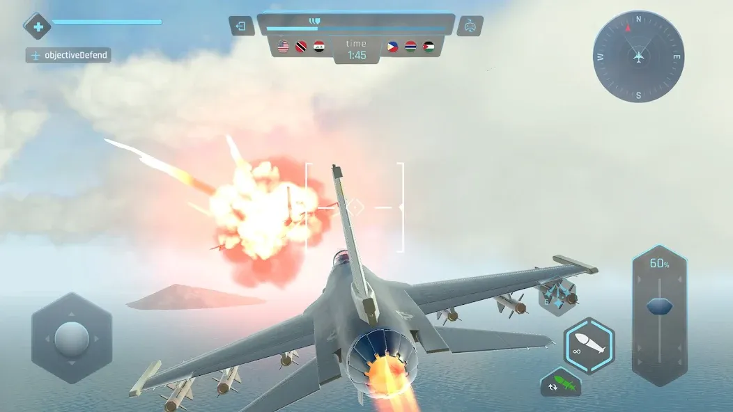 Sky Warriors: Airplane Games (Скай Ворриорс)  [МОД Mega Pack] Screenshot 5