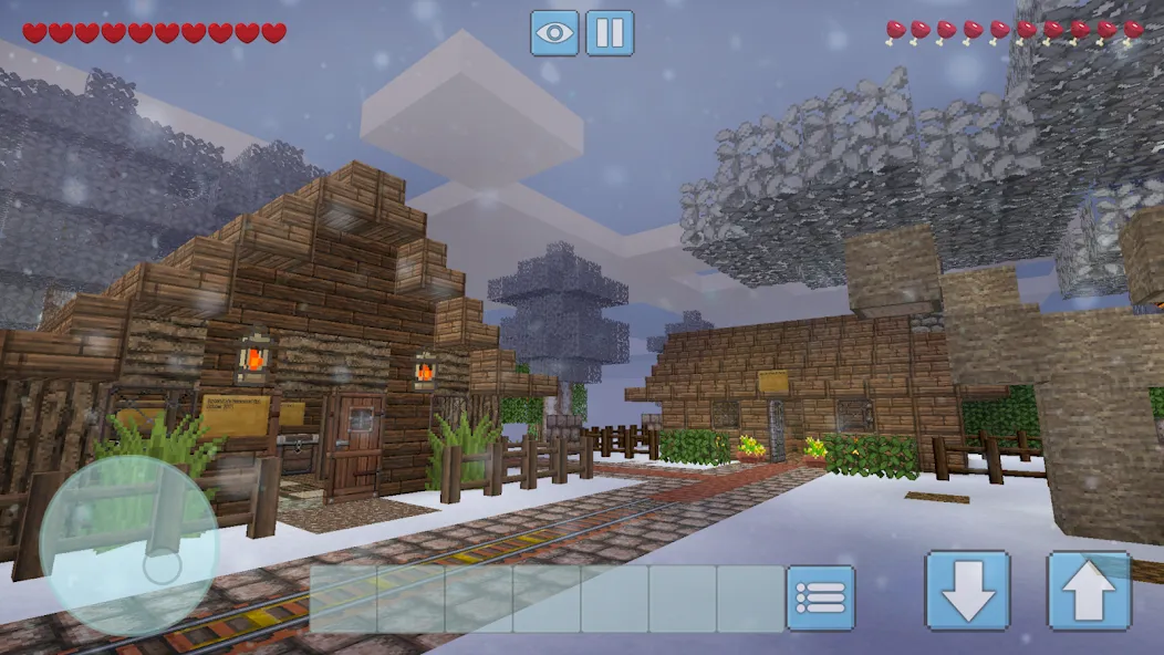 Winter Craft - Block Craft (Винтер Крафт)  [МОД Много монет] Screenshot 1