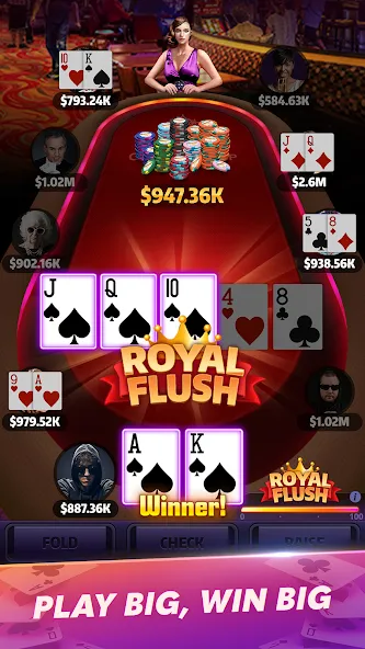 Mega Hit Poker: Texas Holdem (Мега Хит Покер)  [МОД Mega Pack] Screenshot 2