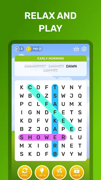 Word Search Puzzle Game  [МОД Меню] Screenshot 5