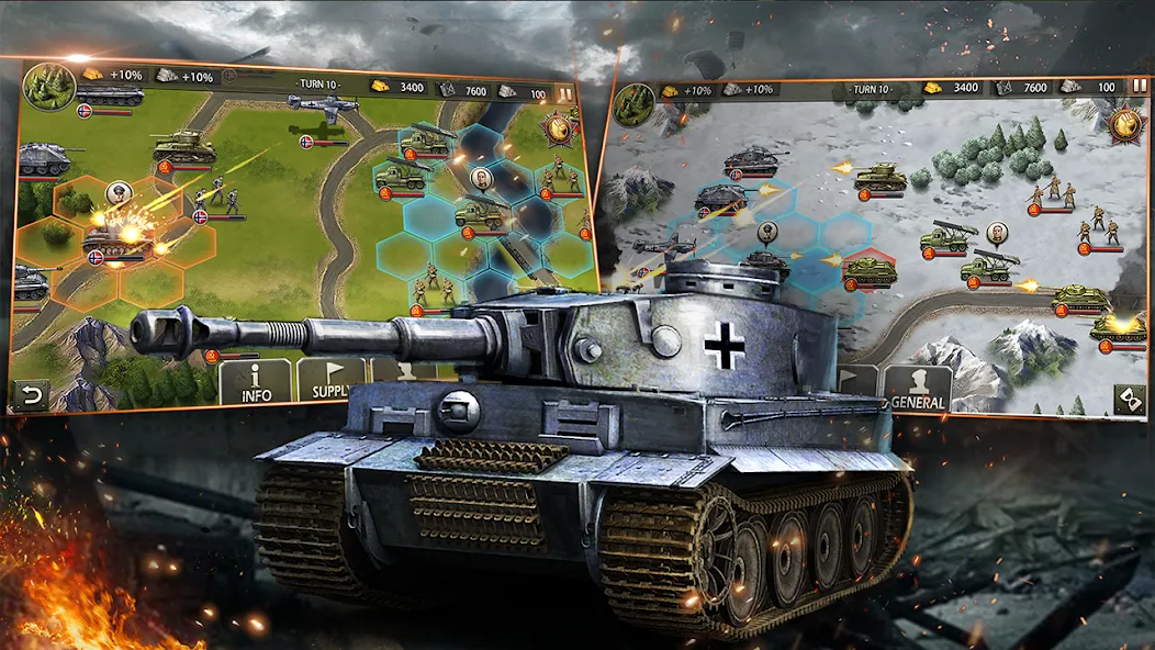 World War 2:WW2 Strategy Games (Вторая мировая война)  [МОД Бесконечные деньги] Screenshot 3