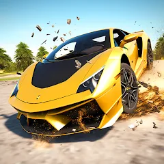 Скачать взломанную Car Crash: 3D Mega Demolition (Кар краш)  [МОД Меню] - стабильная версия apk на Андроид