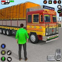 Взломанная Indian Truck Drive Truck Games (Индийский грузовой симулятор)  [МОД Unlocked] - стабильная версия apk на Андроид