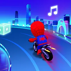 Скачать взломанную Beat Racing:Car&Music game (Бит Кар Гонки игра музыки )  [МОД Unlimited Money] - стабильная версия apk на Андроид