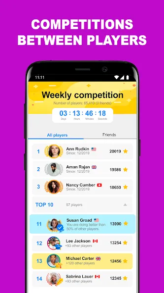 QuizzClub. Quiz & Trivia game (КвиззКлуб)  [МОД Бесконечные монеты] Screenshot 5