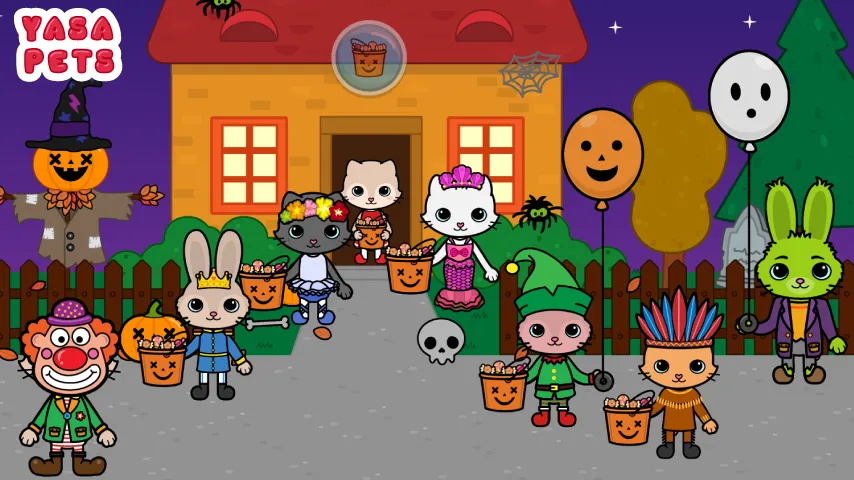 Yasa Pets Halloween (Яса Петс Хэллоуин)  [МОД Меню] Screenshot 1