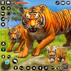 Взломанная Tiger Simulator Lion games 3D (Тигровый Симулятор Игр Льва 3D)  [МОД Меню] - стабильная версия apk на Андроид