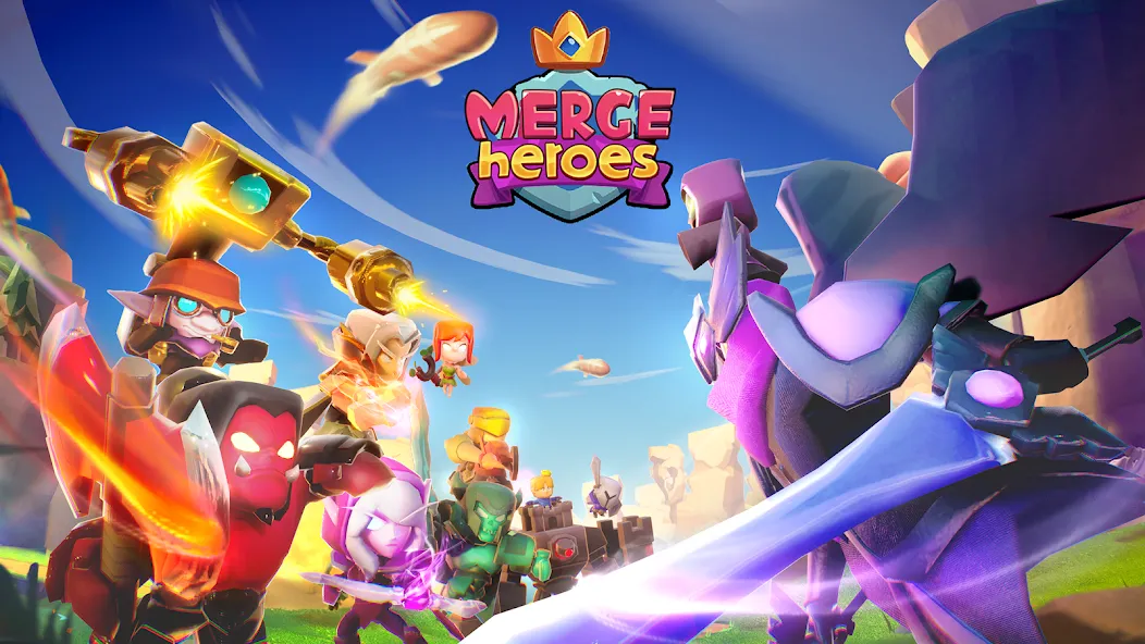 Merge Heroes: Tower Defense (Мердж Хероес)  [МОД Много денег] Screenshot 1