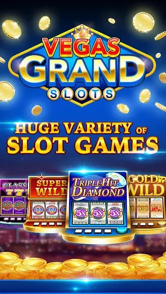 Vegas Grand Slots:Casino Games (Вегас Гранд Слоты)  [МОД Все открыто] Screenshot 1